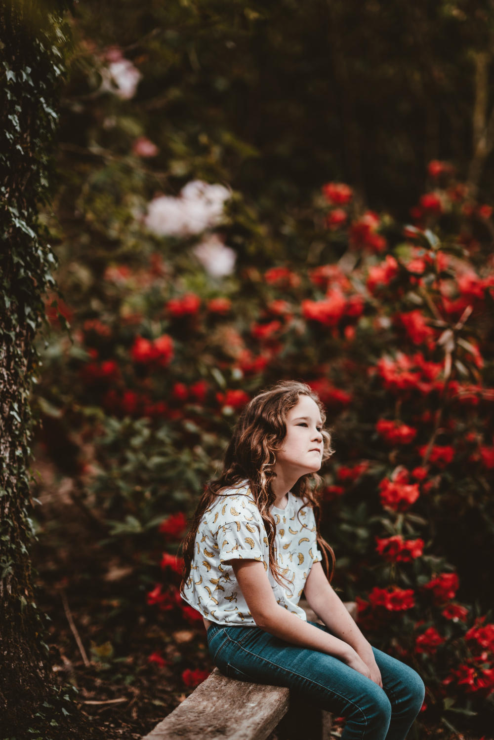 Little girl thinking